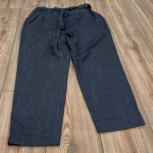 Loft, high waisted, light jean, cropped pant, 26” inseam